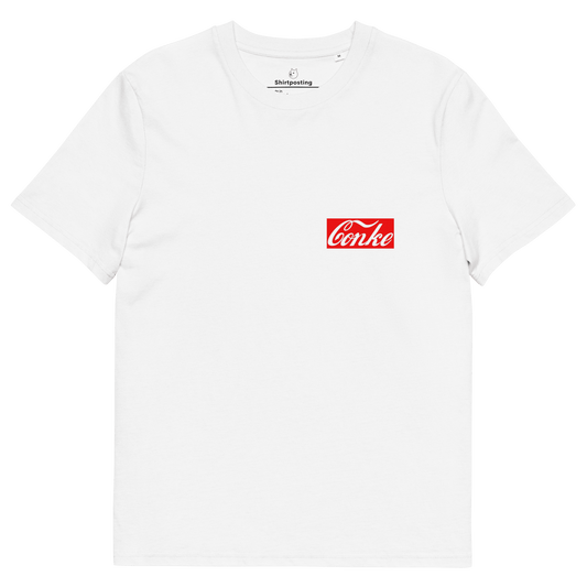 Conke Premium Organic T-Shirt Meme - White | Shirtposting