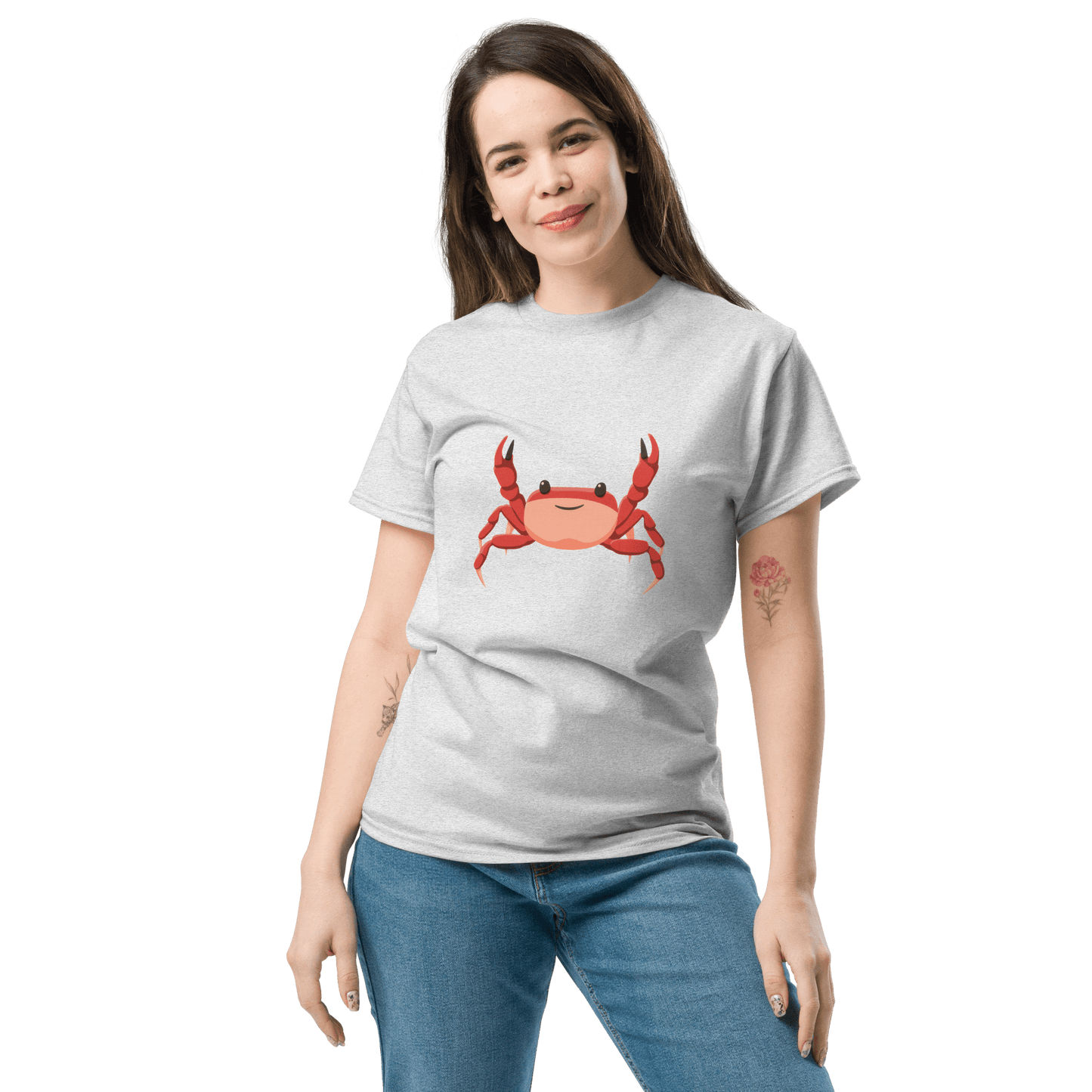 Crab Classic T-Shirt Meme - Ash | Shirtposting