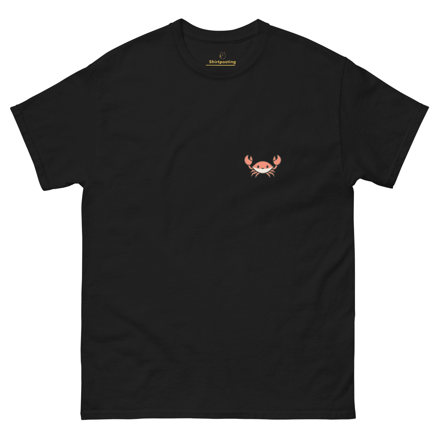Crab Classic T-Shirt Meme - Black | Shirtposting