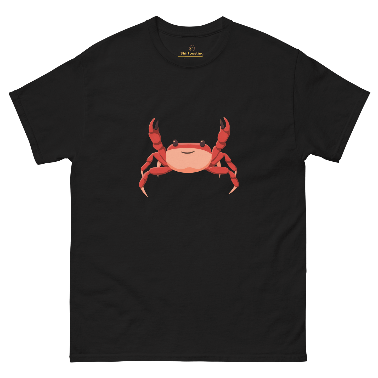Crab Classic T-Shirt Meme - Black | Shirtposting