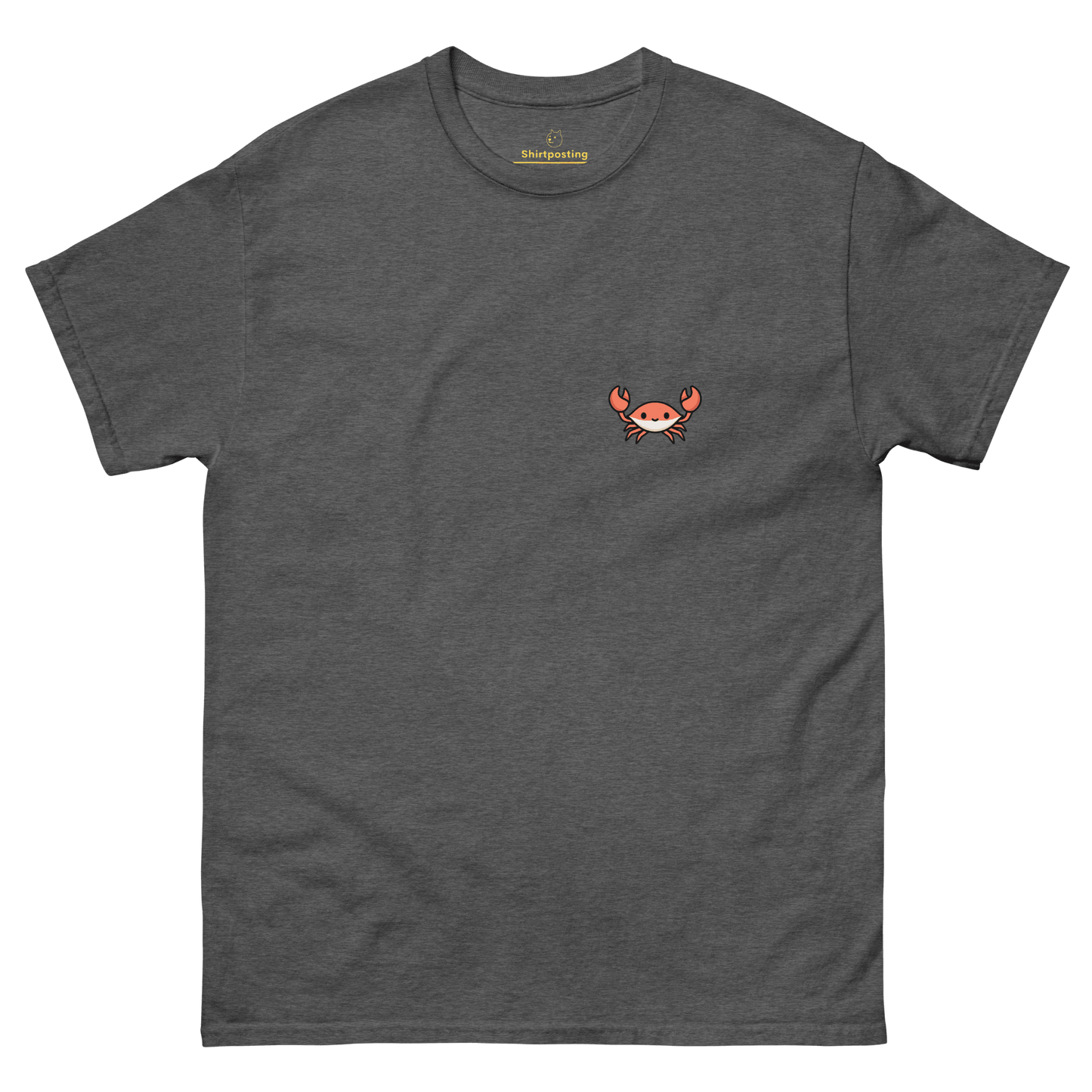 Crab Classic T-Shirt Meme - Dark Heather | Shirtposting