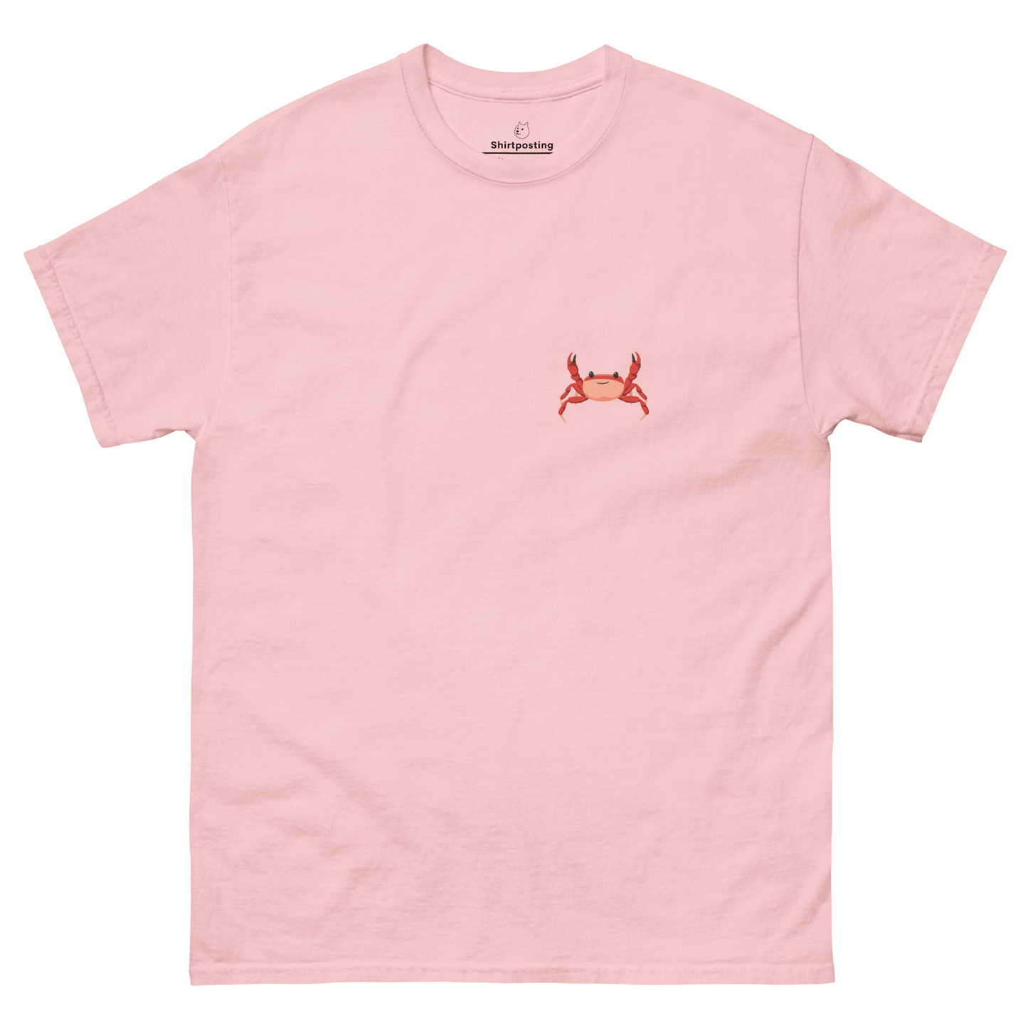 Crab Classic T-Shirt Meme - Light Pink | Shirtposting