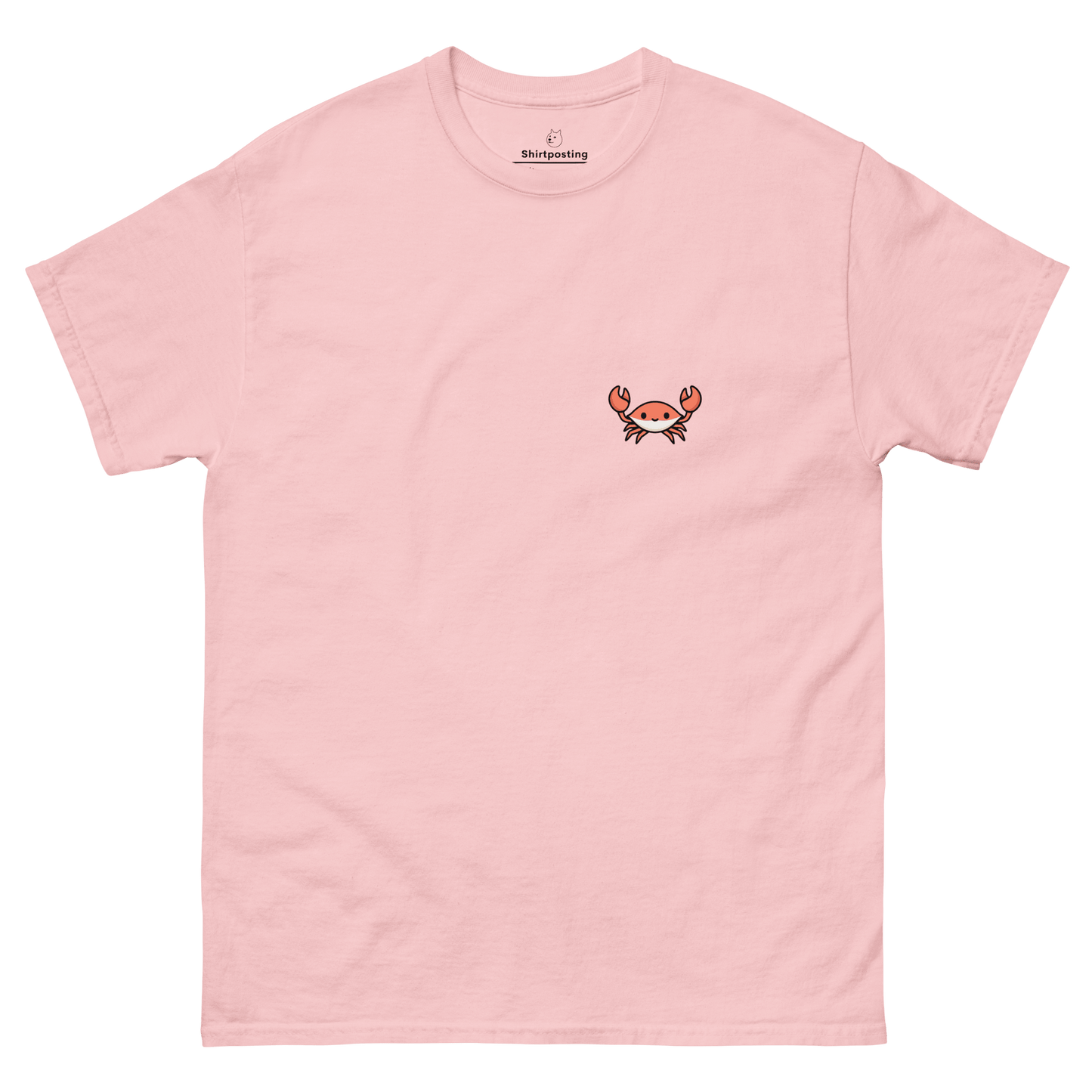Crab Classic T-Shirt Meme - Light Pink | Shirtposting