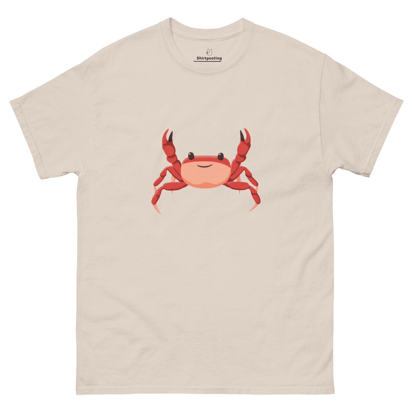 Crab Classic T-Shirt Meme - Natural | Shirtposting