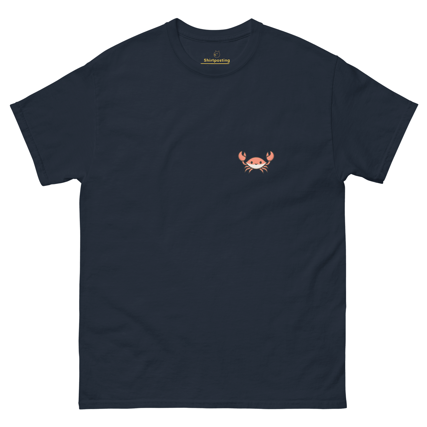 Crab Classic T-Shirt Meme - Navy | Shirtposting