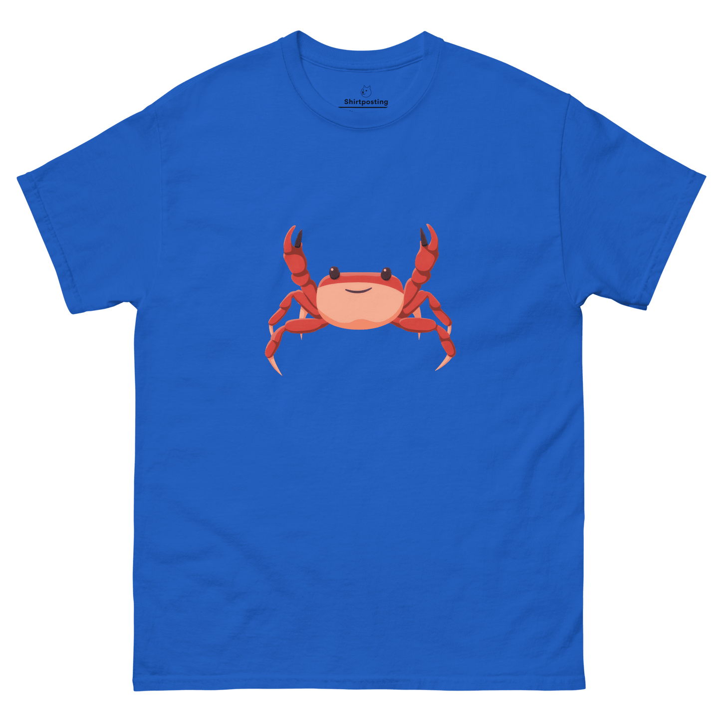 Crab Classic T-Shirt Meme - Royal | Shirtposting