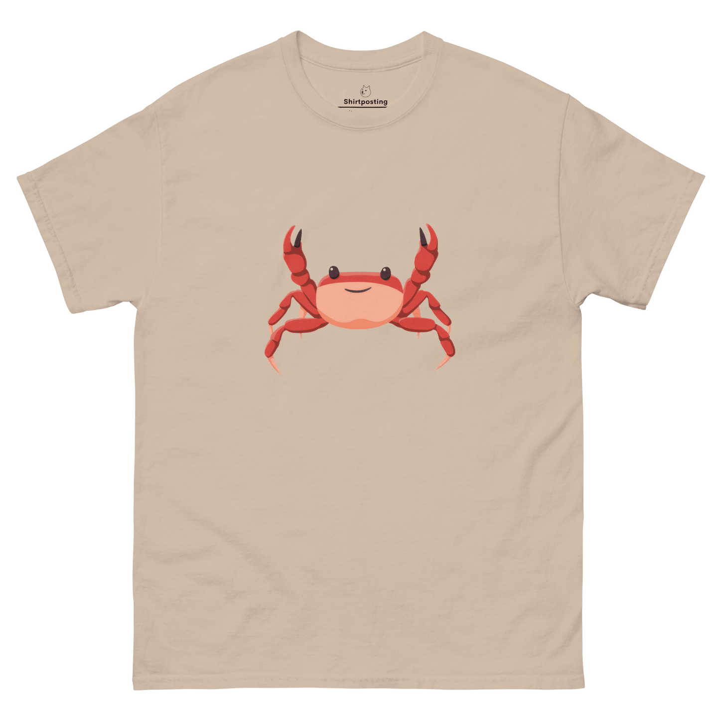 Crab Classic T-Shirt Meme - Sand | Shirtposting