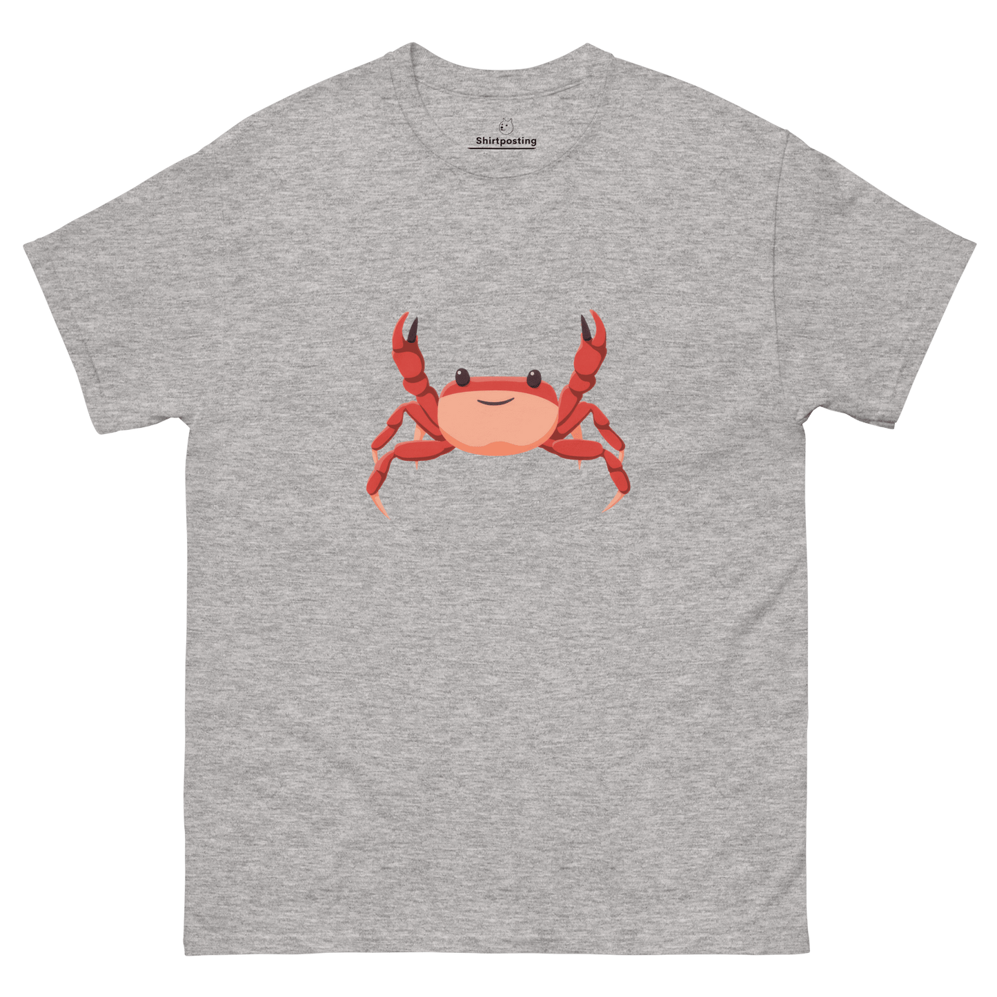 Crab Classic T-Shirt Meme - Sport Grey | Shirtposting