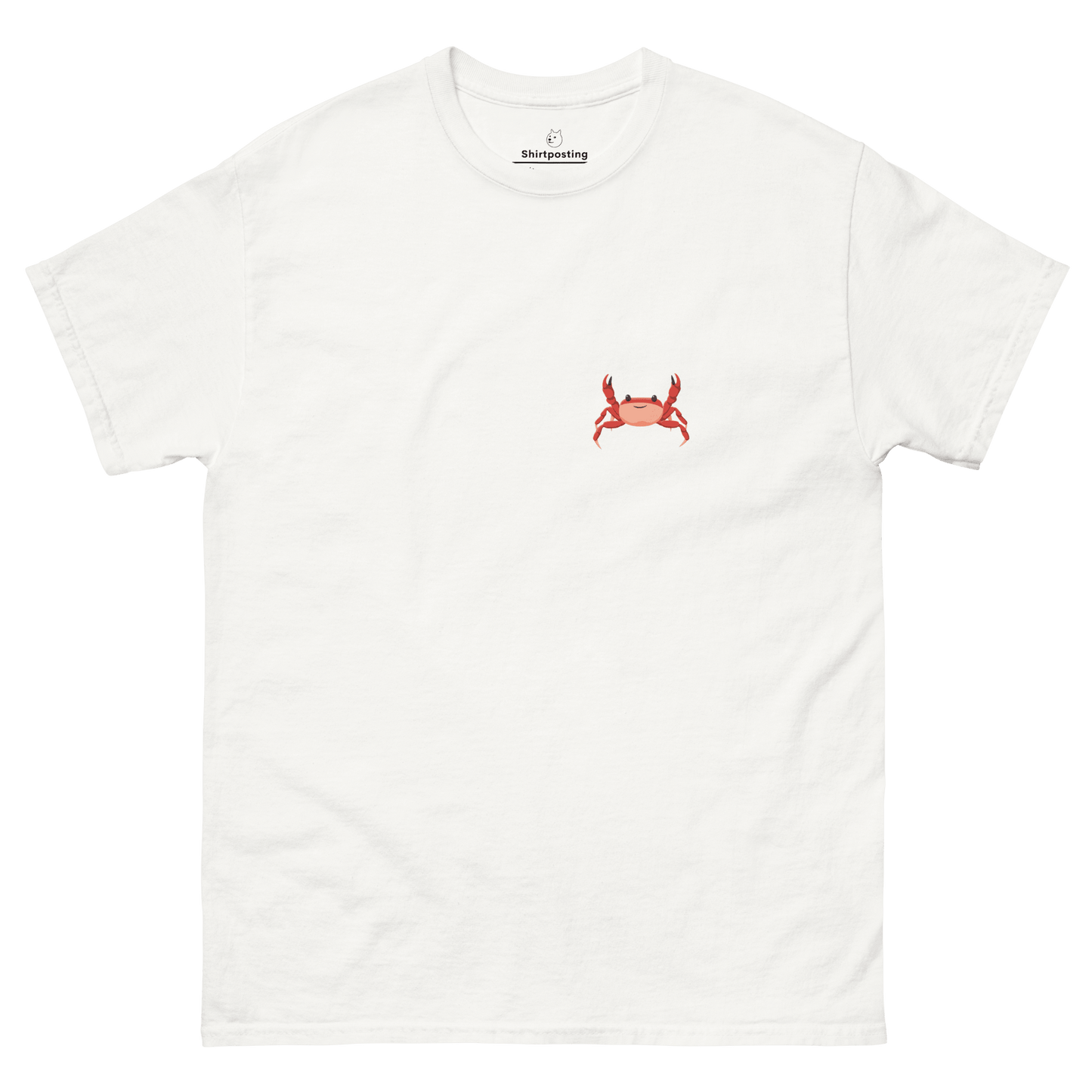 Crab Classic T-Shirt Meme - White | Shirtposting