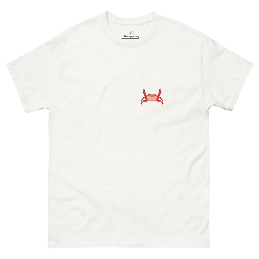 Crab Classic T-Shirt Meme - White | Shirtposting