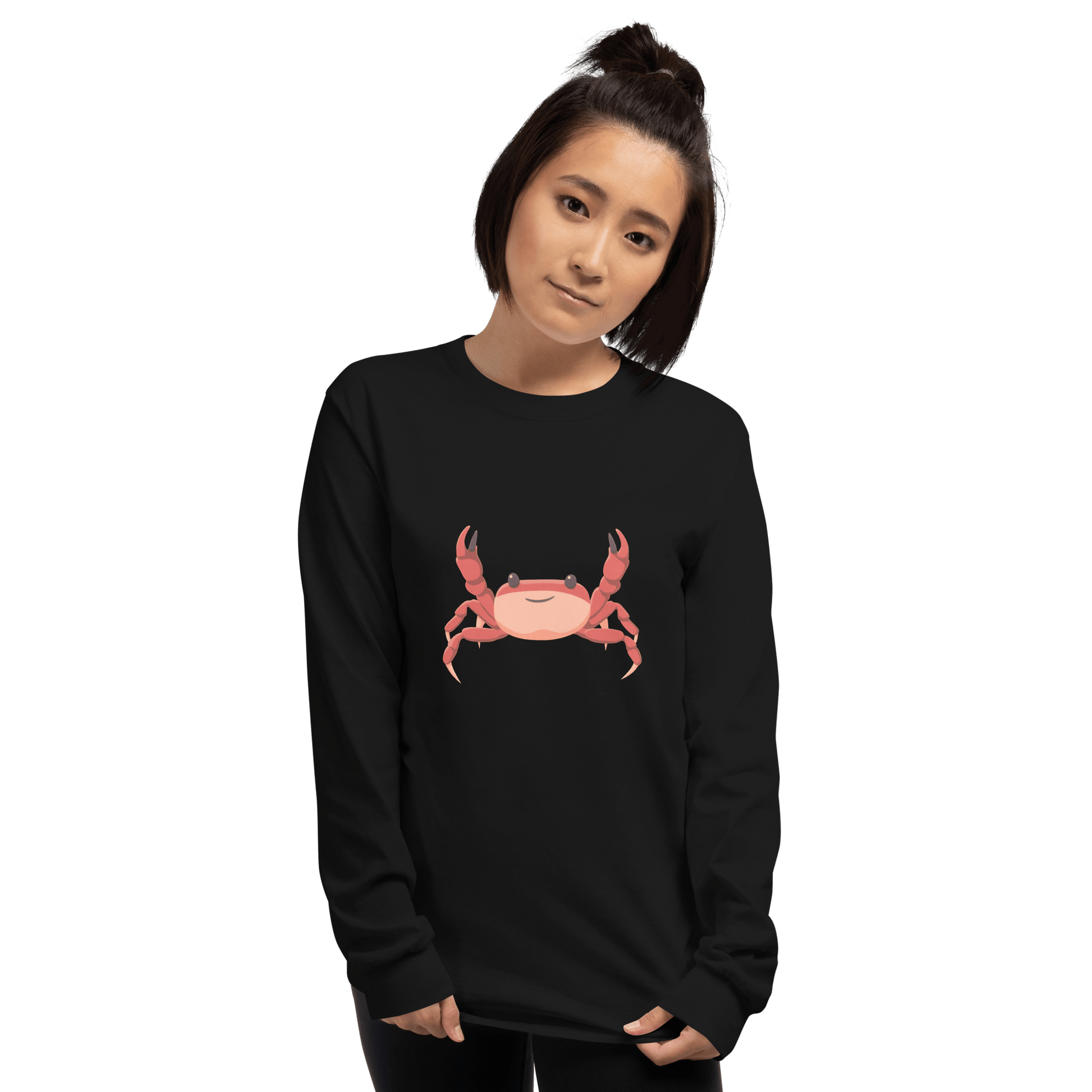 Crab Long Sleeve T-Shirt Meme - Sport Grey | Shirtposting