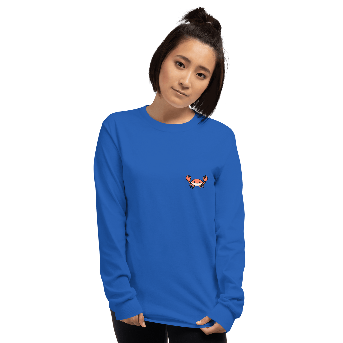 Crab Long Sleeve T-Shirt Meme - Sport Grey | Shirtposting