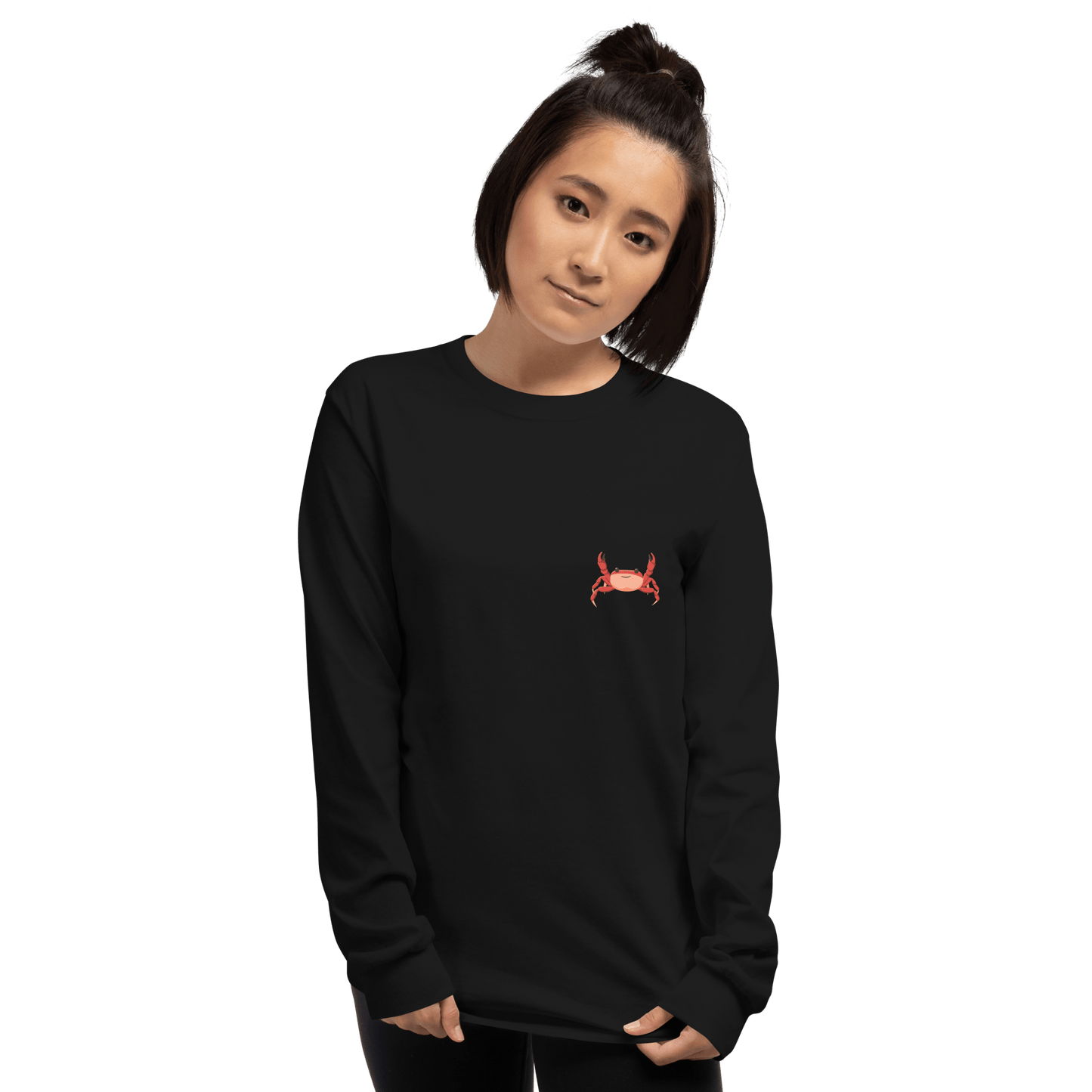 Crab Long Sleeve T-Shirt Meme - Sport Grey | Shirtposting