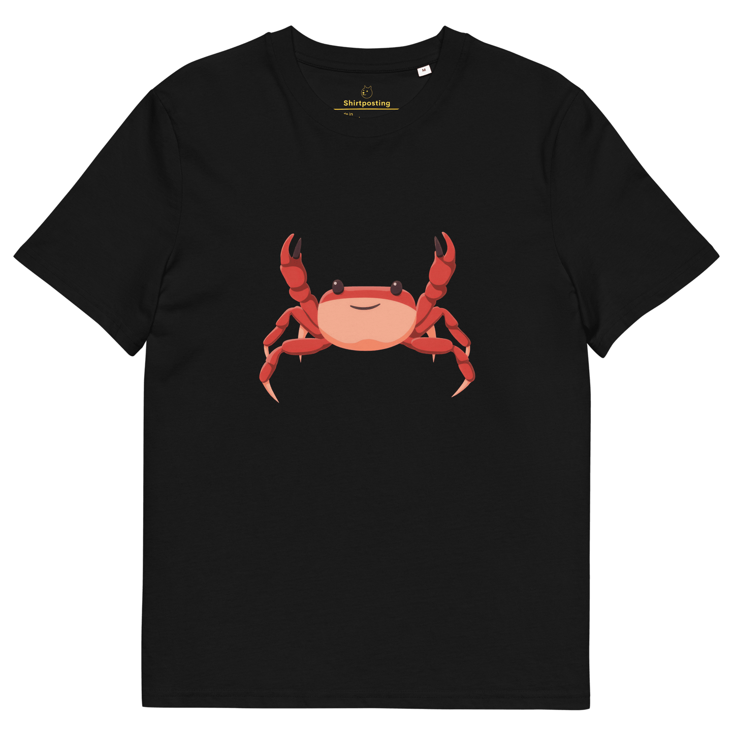 Crab Premium Organic T-Shirt Meme - Black | Shirtposting