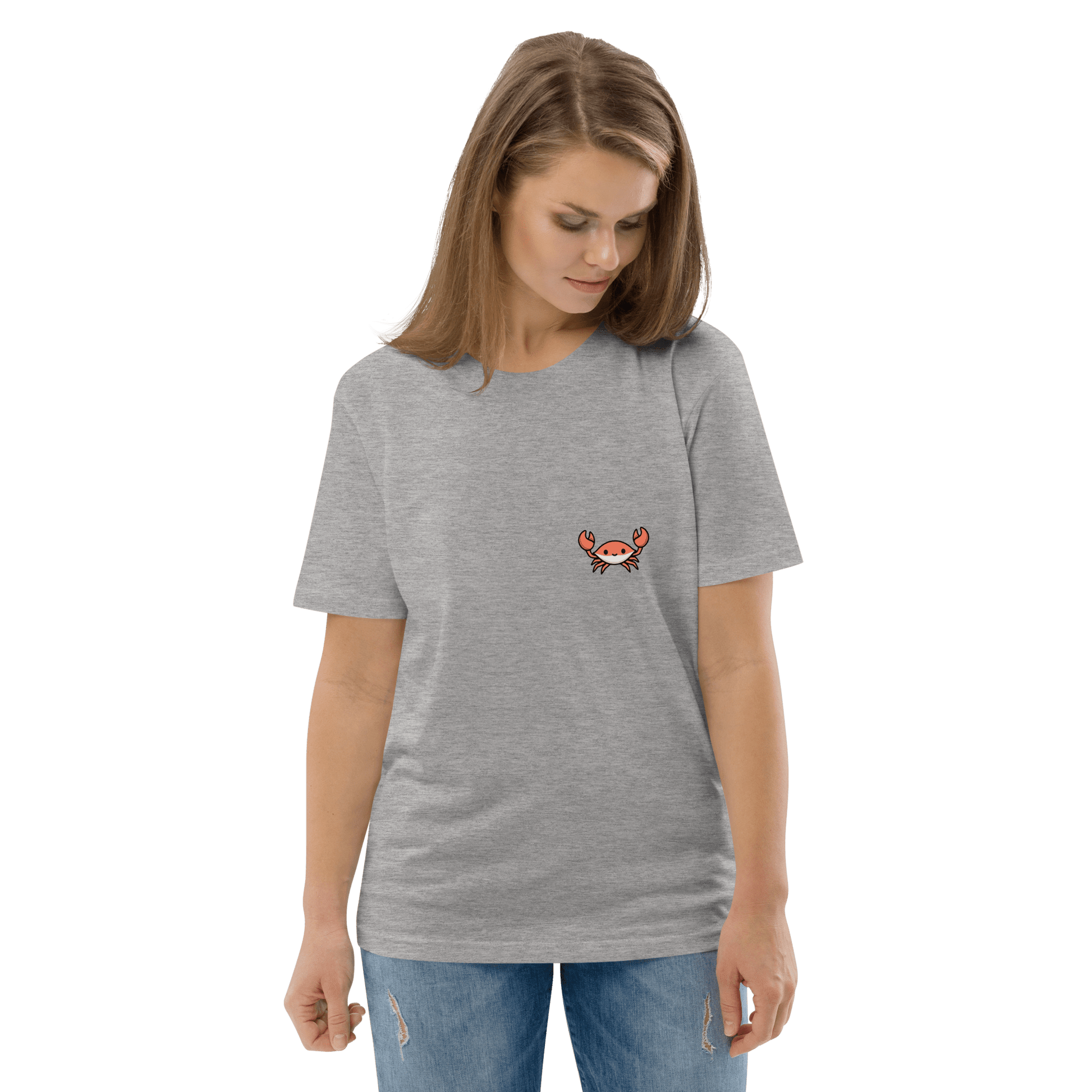 Crab Premium Organic T-Shirt Meme - Cotton Pink | Shirtposting