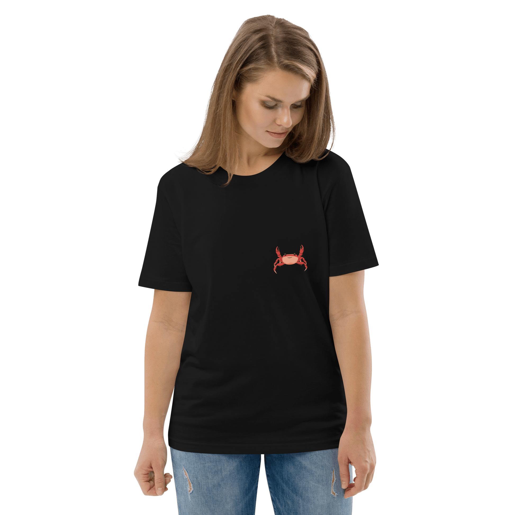 Crab Premium Organic T-Shirt Meme - Cotton Pink | Shirtposting