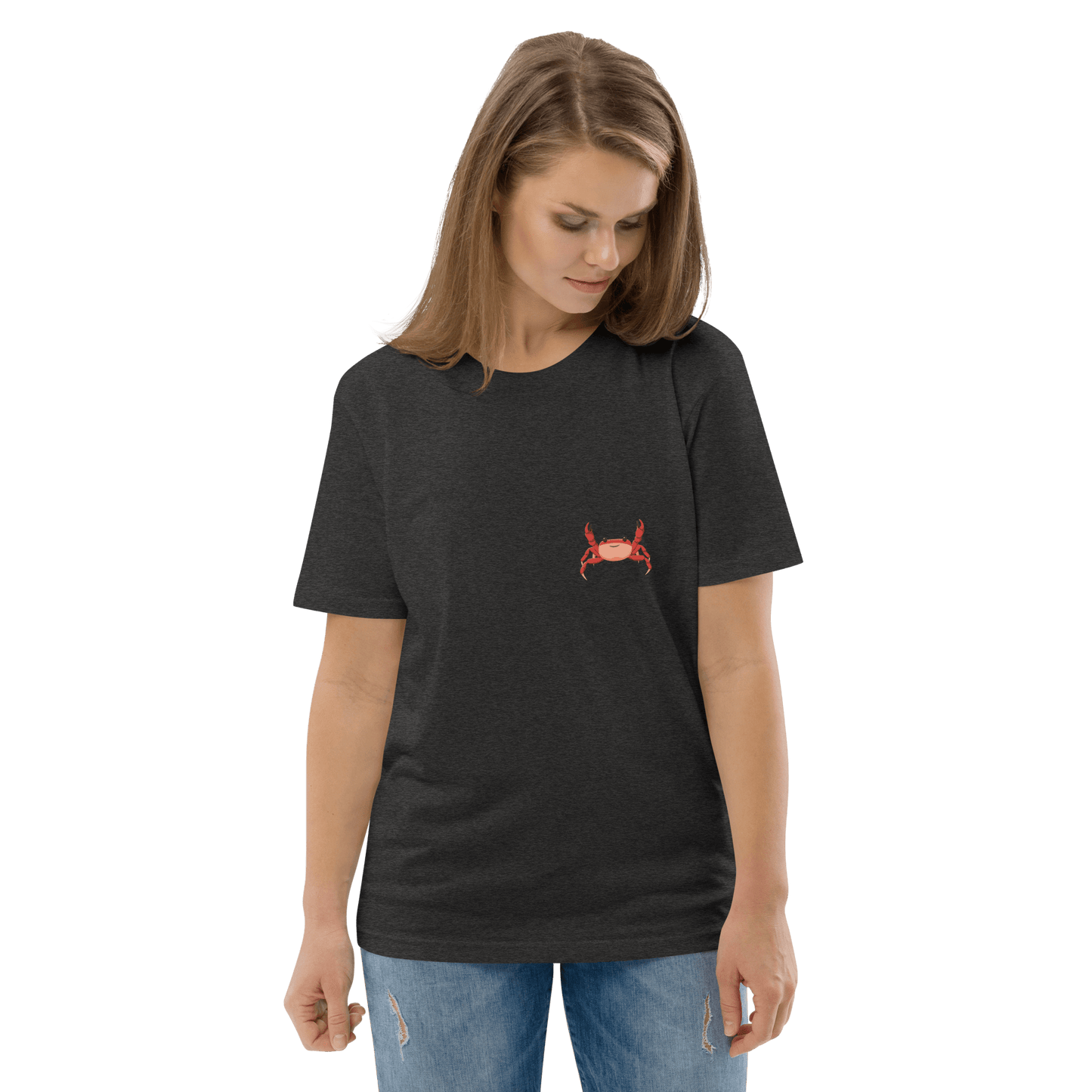 Crab Premium Organic T-Shirt Meme - Cotton Pink | Shirtposting