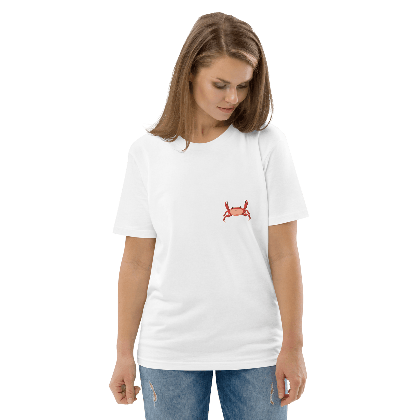 Crab Premium Organic T-Shirt Meme - Cotton Pink | Shirtposting