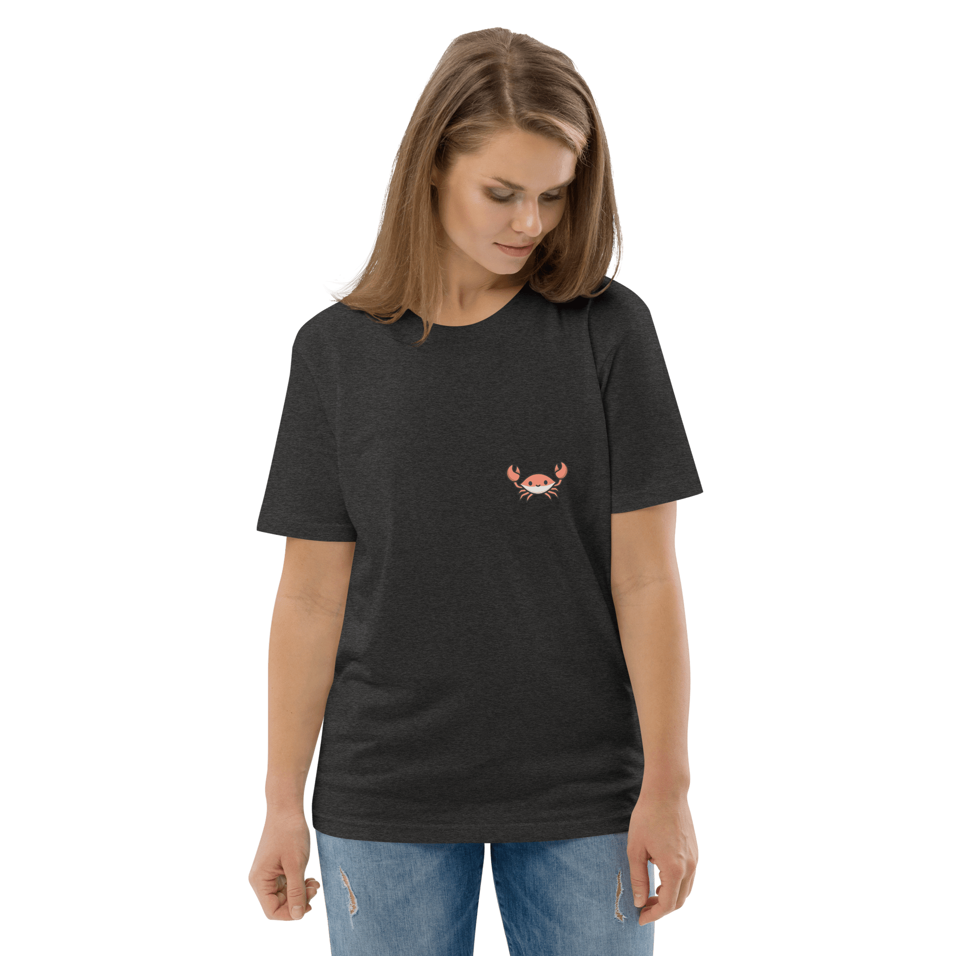 Crab Premium Organic T-Shirt Meme - Cotton Pink | Shirtposting