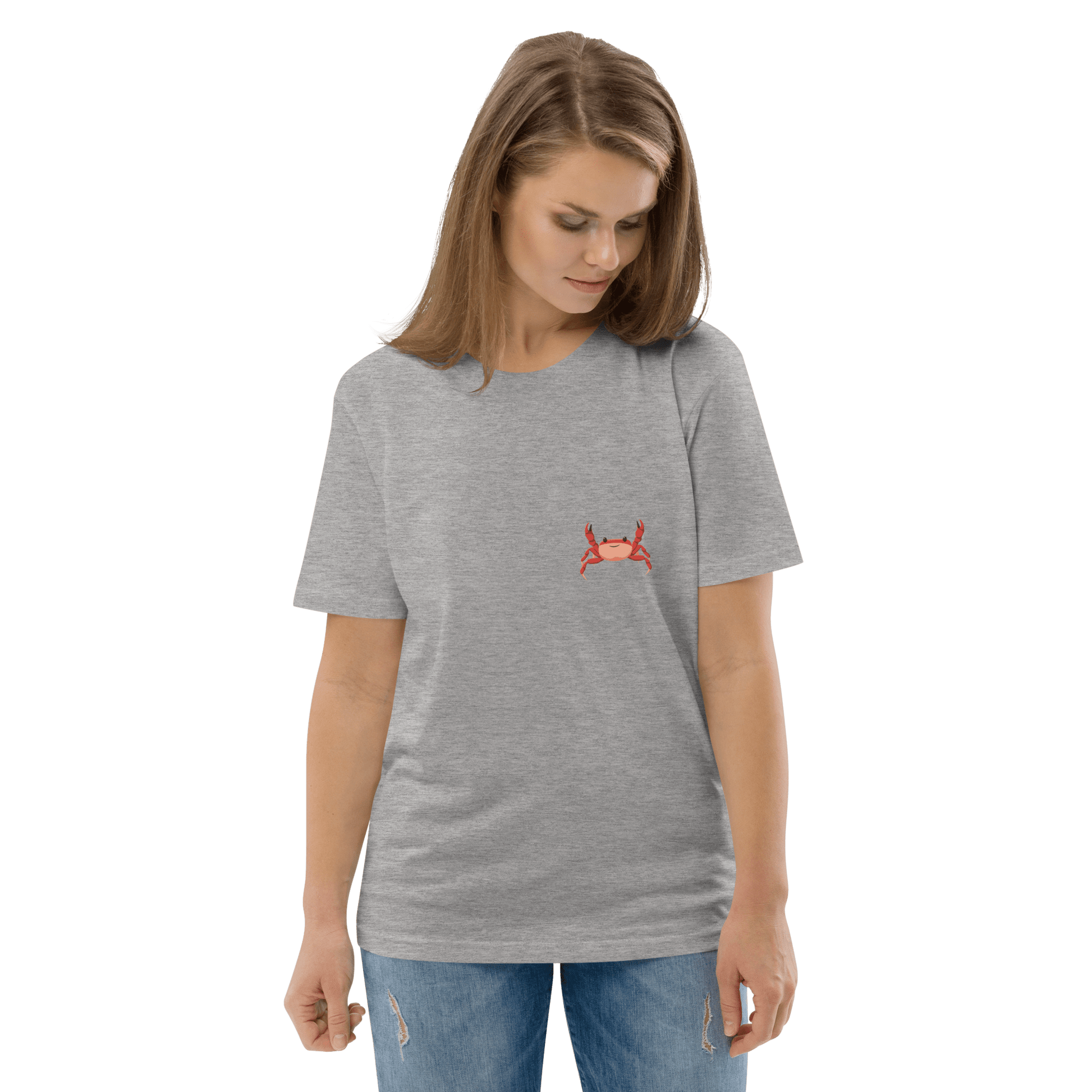 Crab Premium Organic T-Shirt Meme - Cotton Pink | Shirtposting