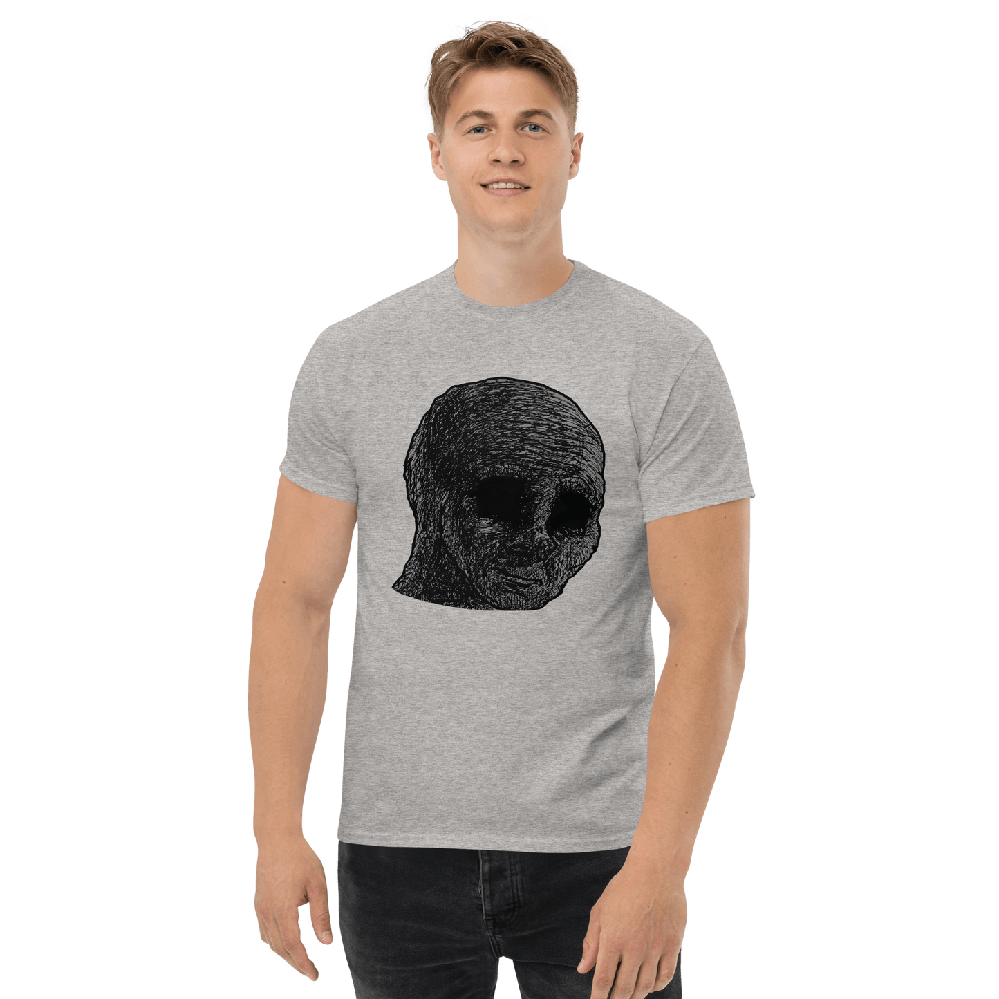 Cursed Wojak Classic T-Shirt Meme - Military Green | Shirtposting