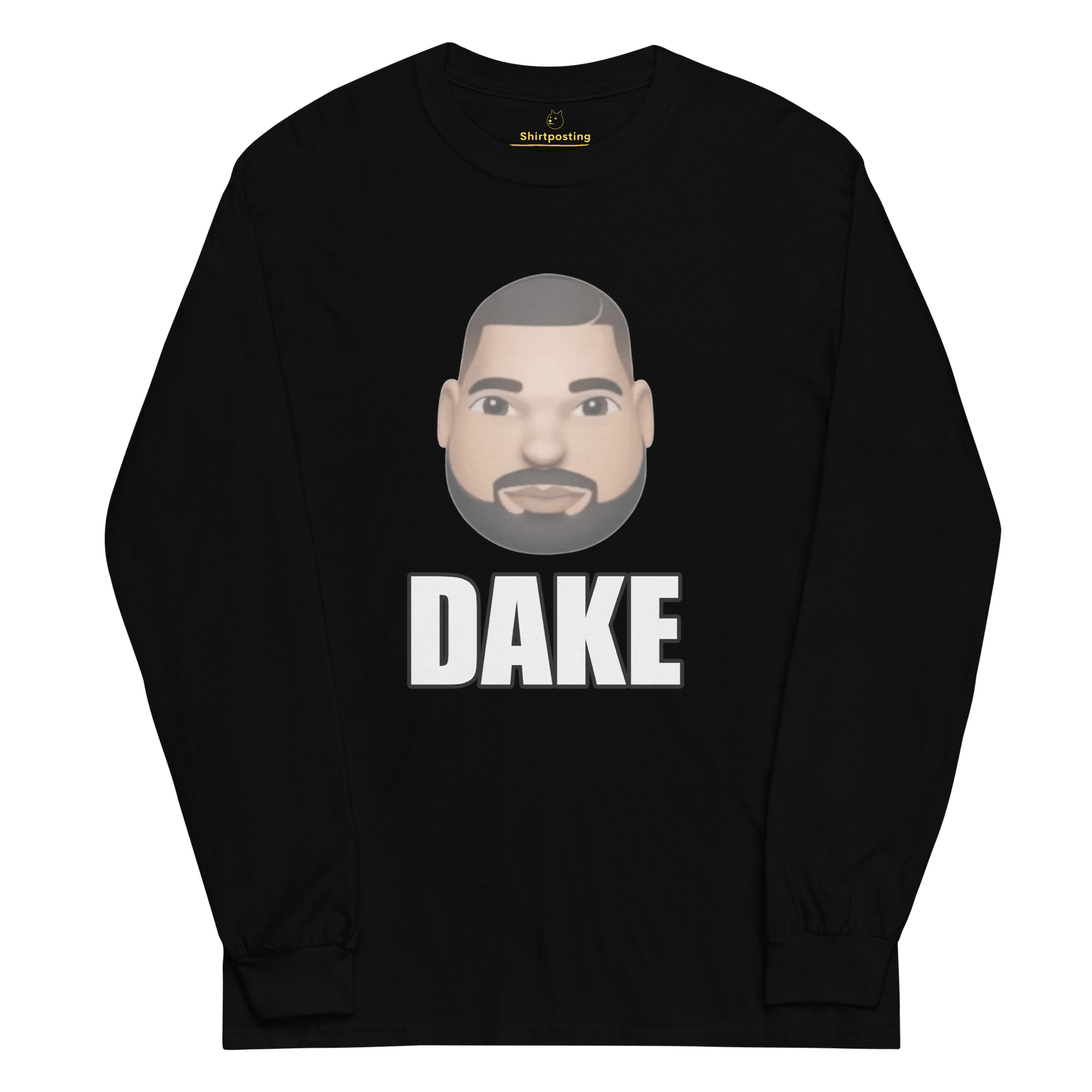 Dake Long Sleeve T-Shirt Meme - Black | Shirtposting