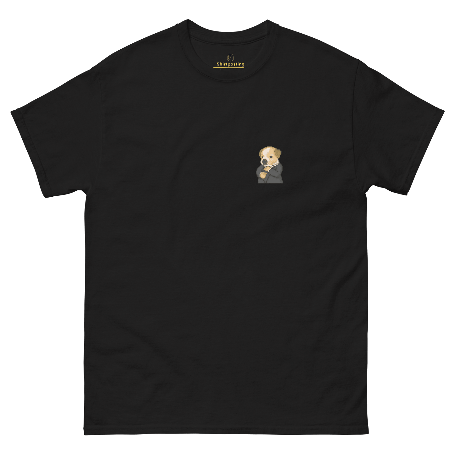 Dog Classic T-Shirt Meme - Black | Shirtposting