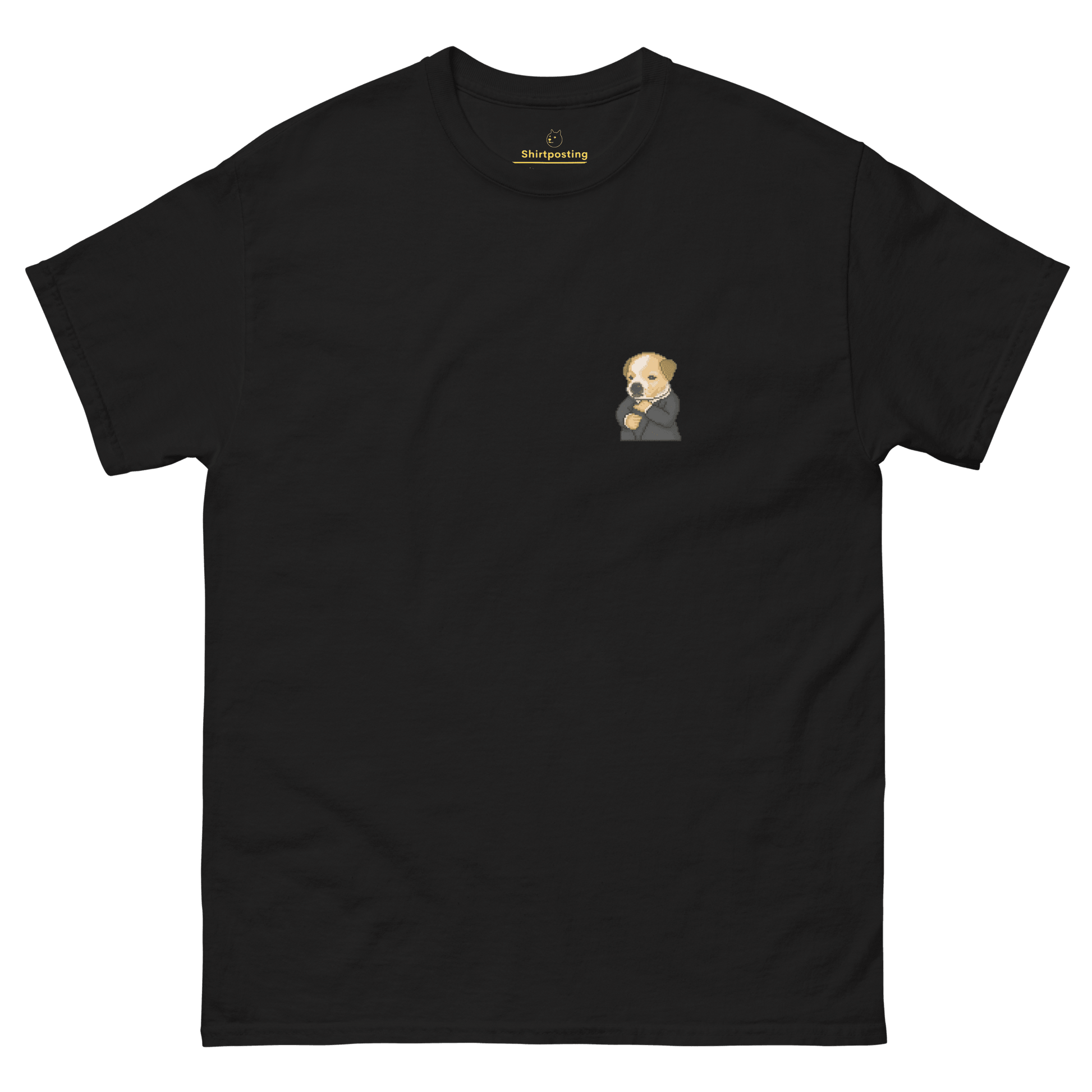 Dog Classic T-Shirt Meme - Black | Shirtposting