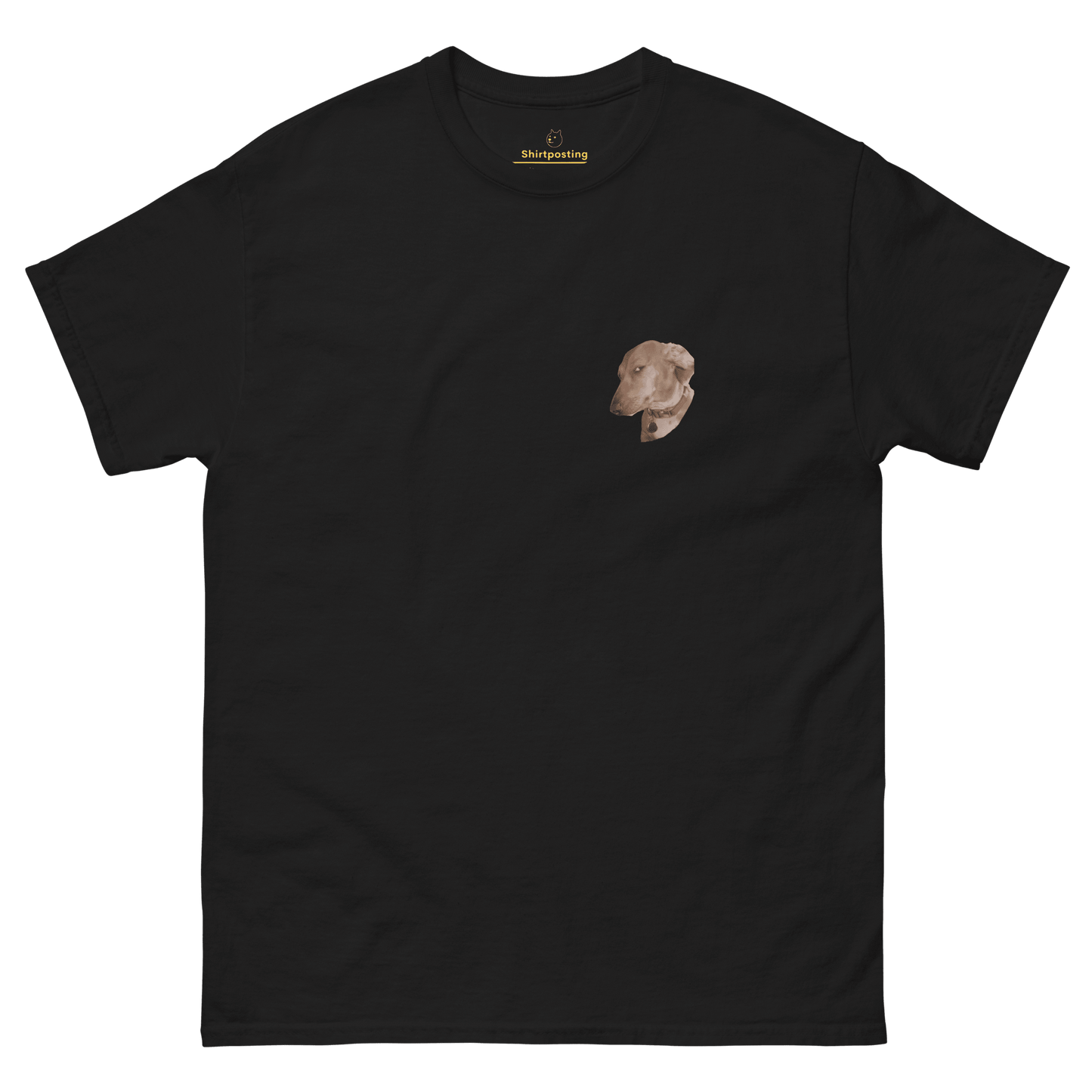 Dog Classic T-Shirt Meme - Black | Shirtposting