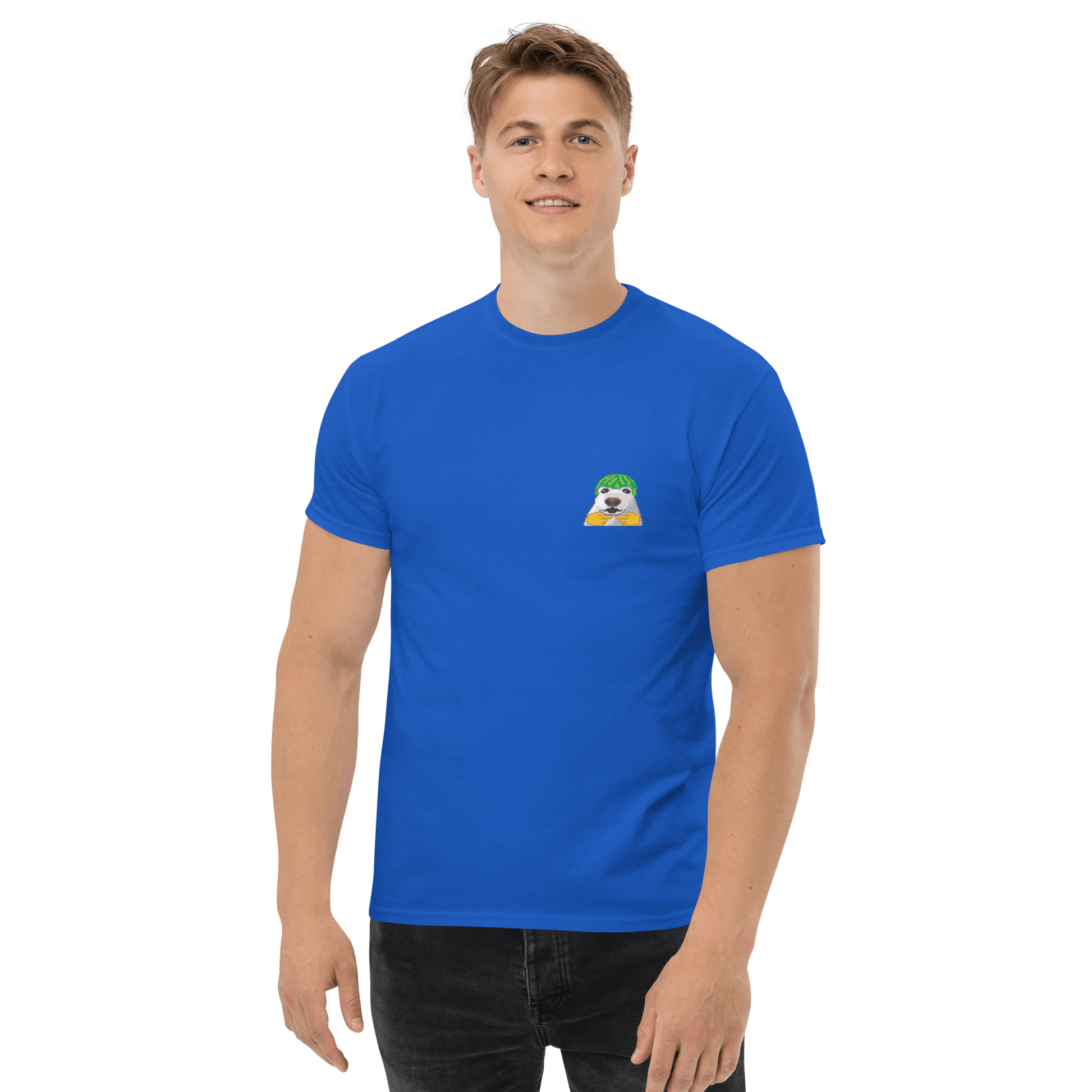 Dog Classic T-Shirt Meme - Royal | Shirtposting