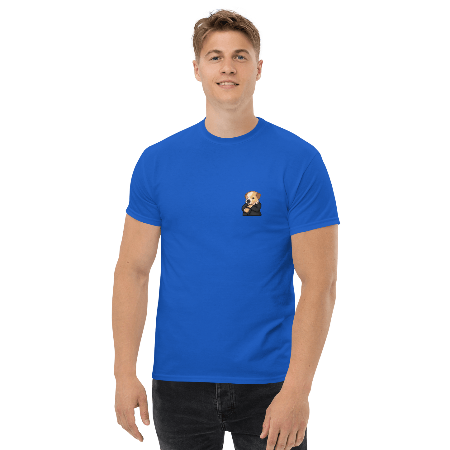 Dog Classic T-Shirt Meme - Royal | Shirtposting