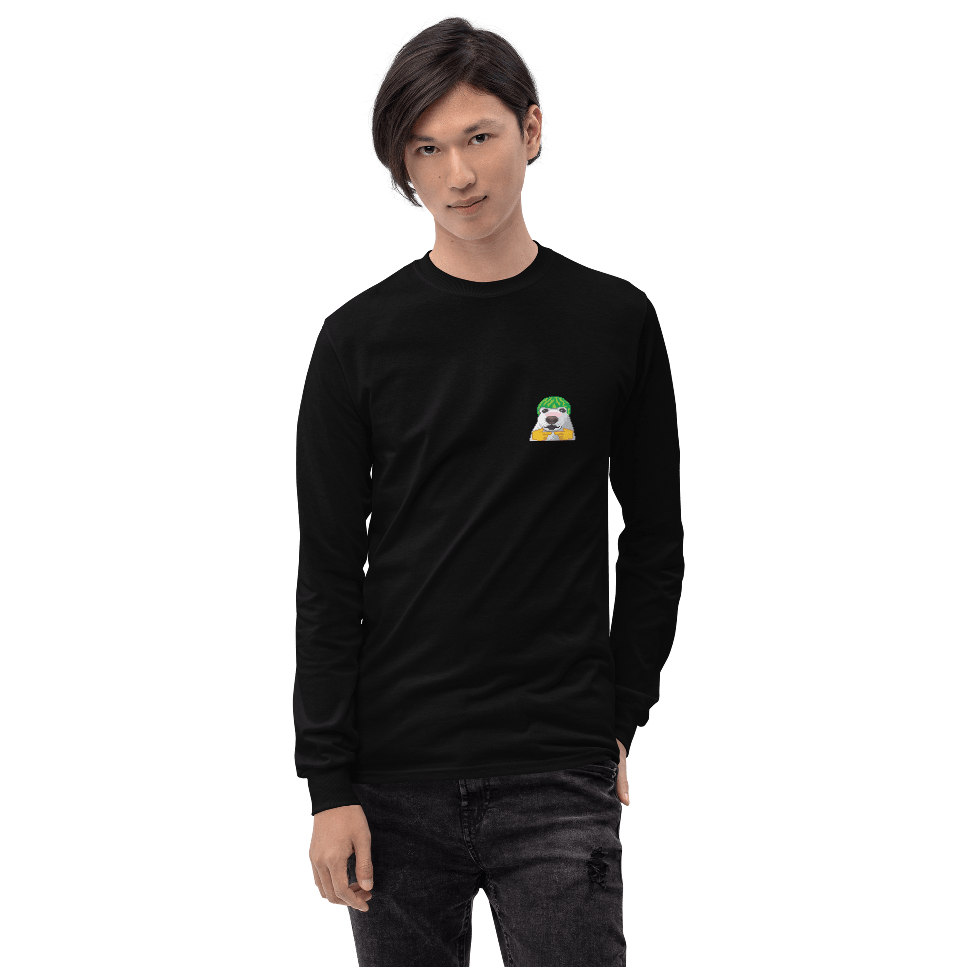 Dog Long Sleeve T-Shirt Meme - Sport Grey | Shirtposting
