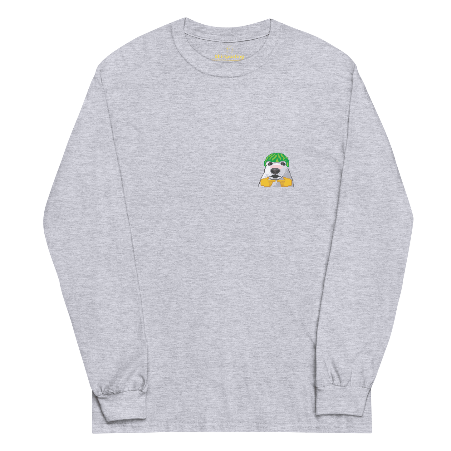 Dog Long Sleeve T-Shirt Meme - Sport Grey | Shirtposting
