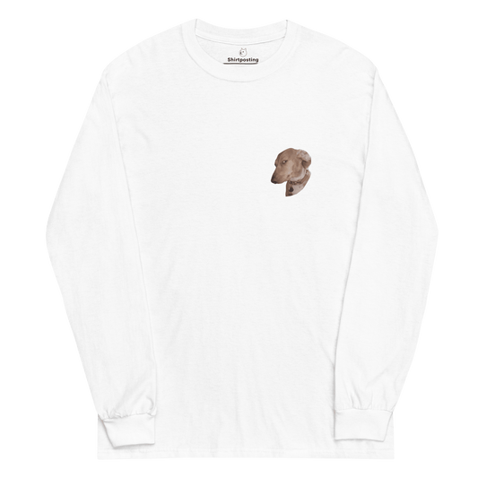 Dog Long Sleeve T-Shirt Meme - White | Shirtposting