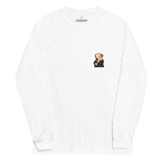 Dog Long Sleeve T-Shirt Meme - White | Shirtposting