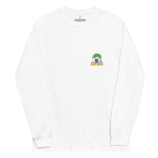Dog Long Sleeve T-Shirt Meme - White | Shirtposting