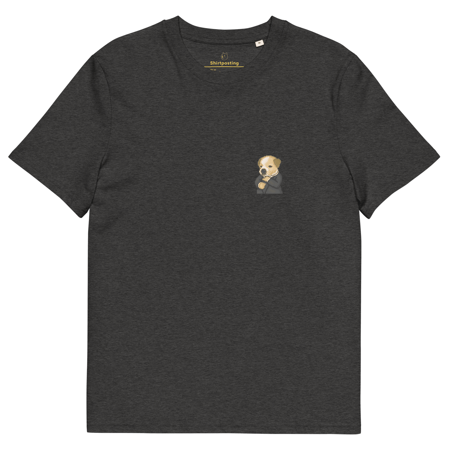 Dog Premium Organic T-Shirt Meme - Dark Heather Grey | Shirtposting