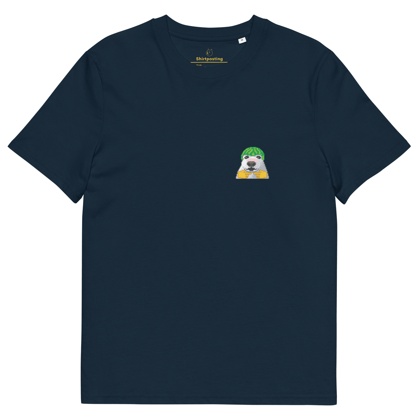 Dog Premium Organic T-Shirt Meme - French Navy | Shirtposting