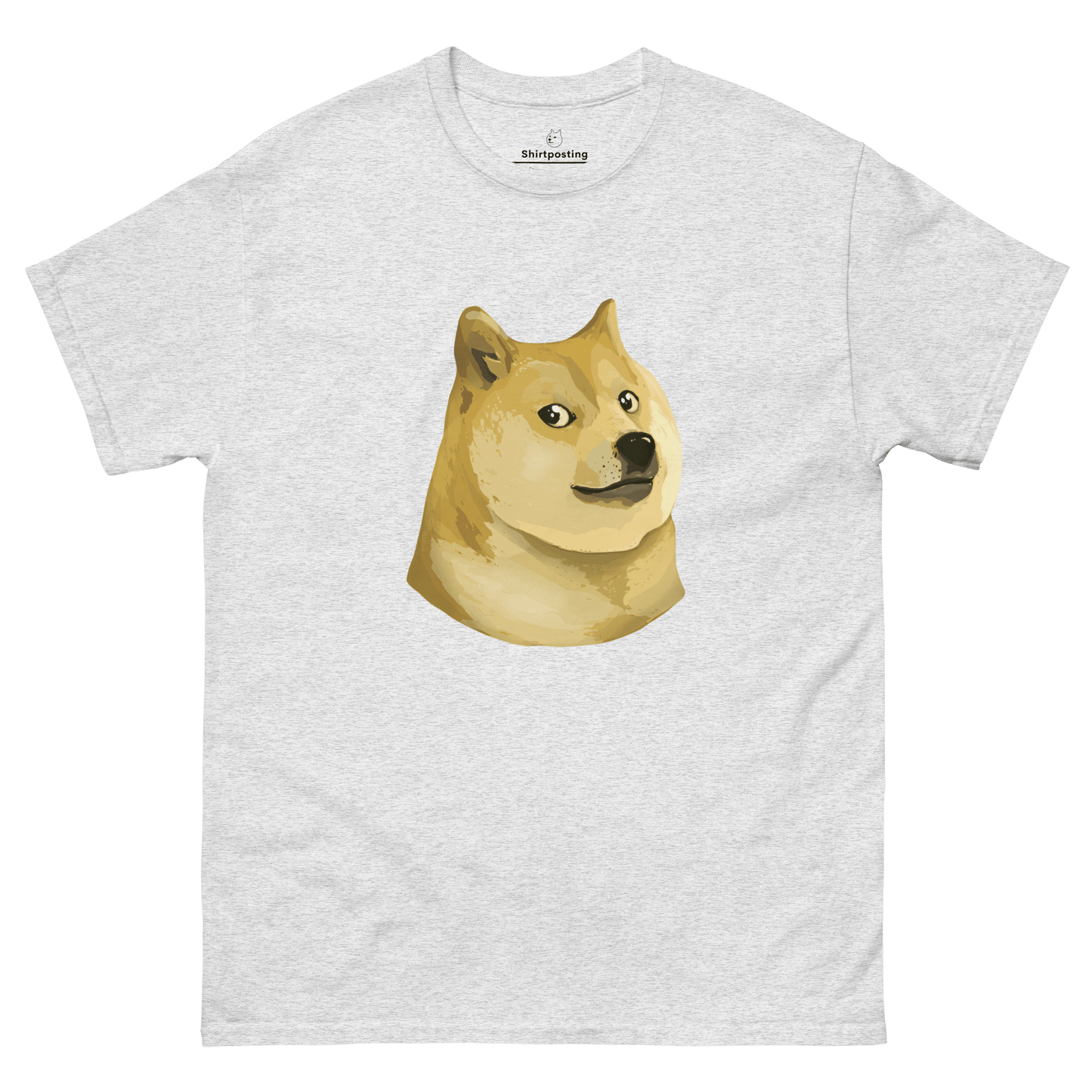 Doge Classic T-Shirt Meme - Ash | Shirtposting