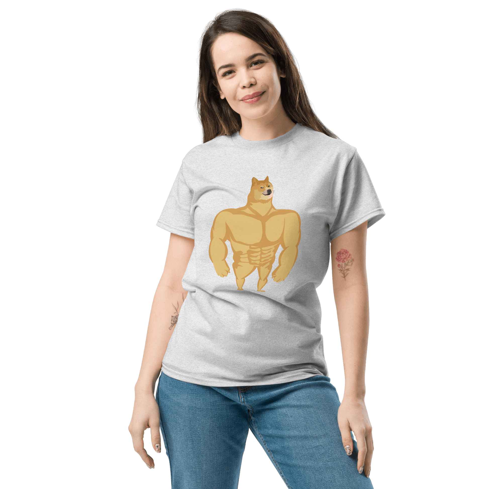 Doge Classic T-Shirt Meme - Ash | Shirtposting