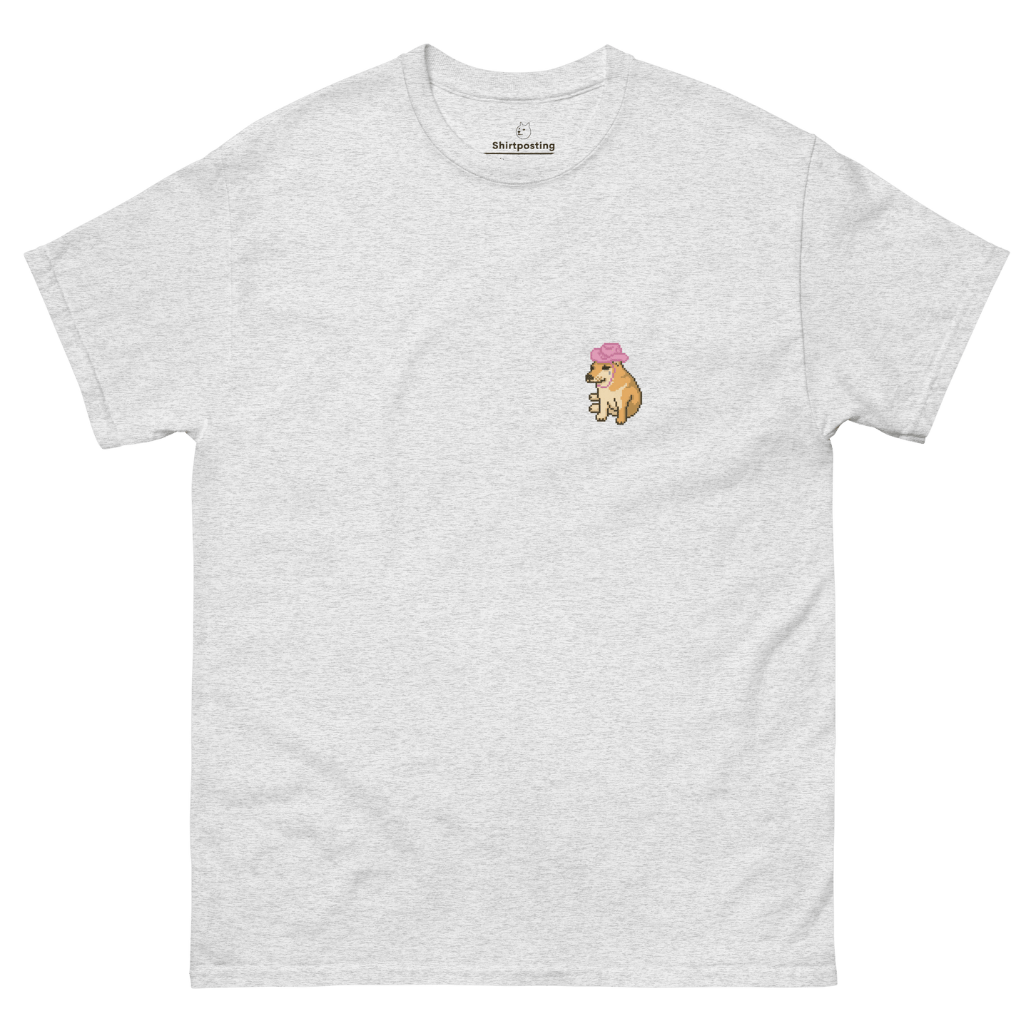Doge Classic T-Shirt Meme - Ash | Shirtposting