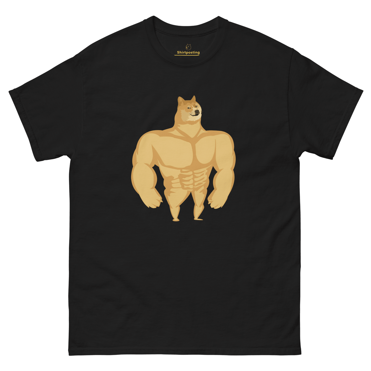Doge Classic T-Shirt Meme - Black | Shirtposting