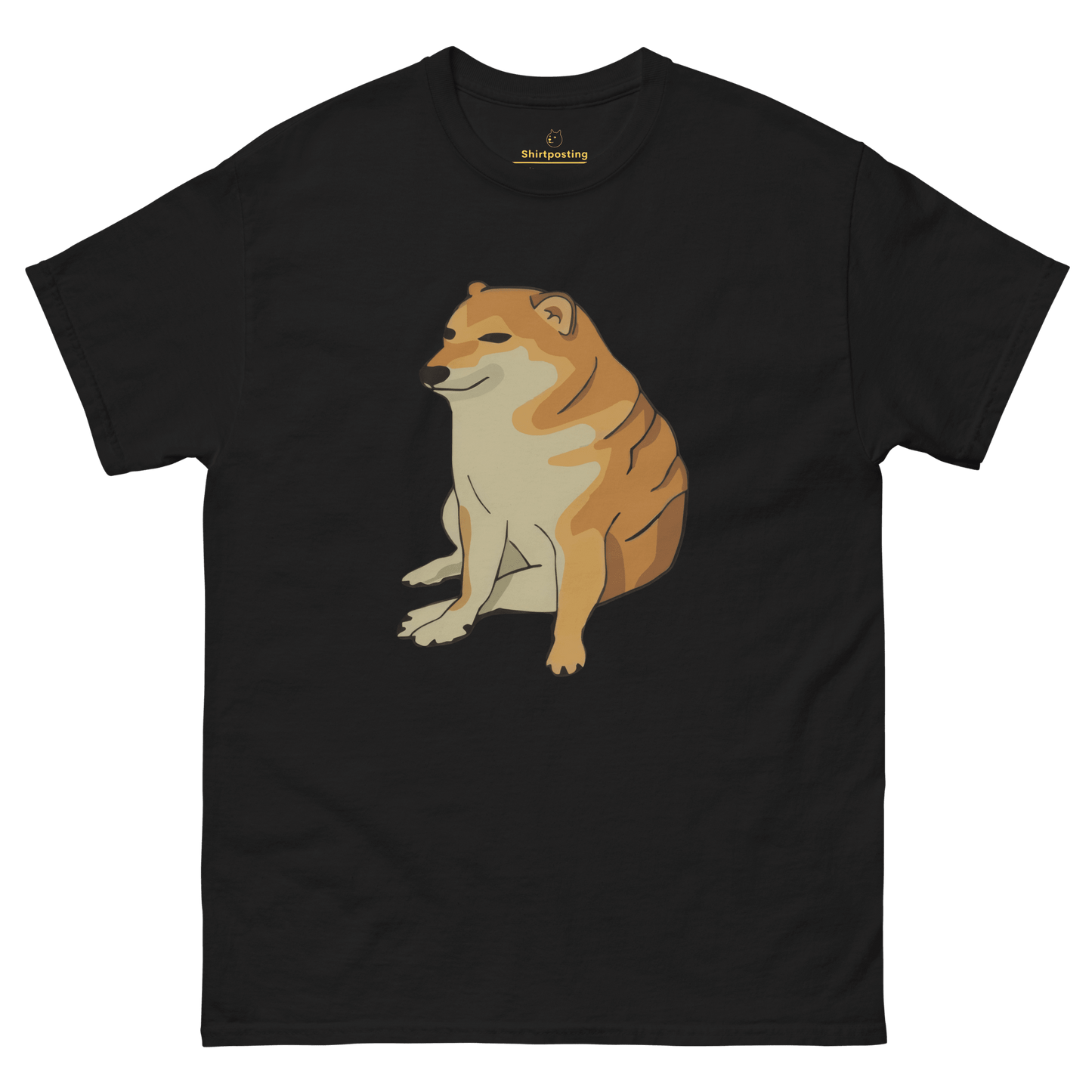 Doge Classic T-Shirt Meme - Black | Shirtposting