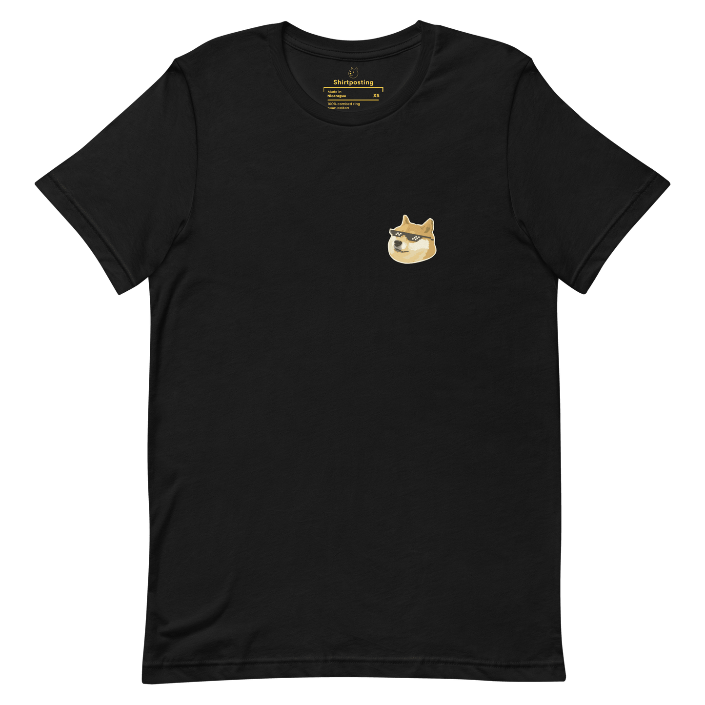 Doge Classic T-Shirt Meme - Black | Shirtposting