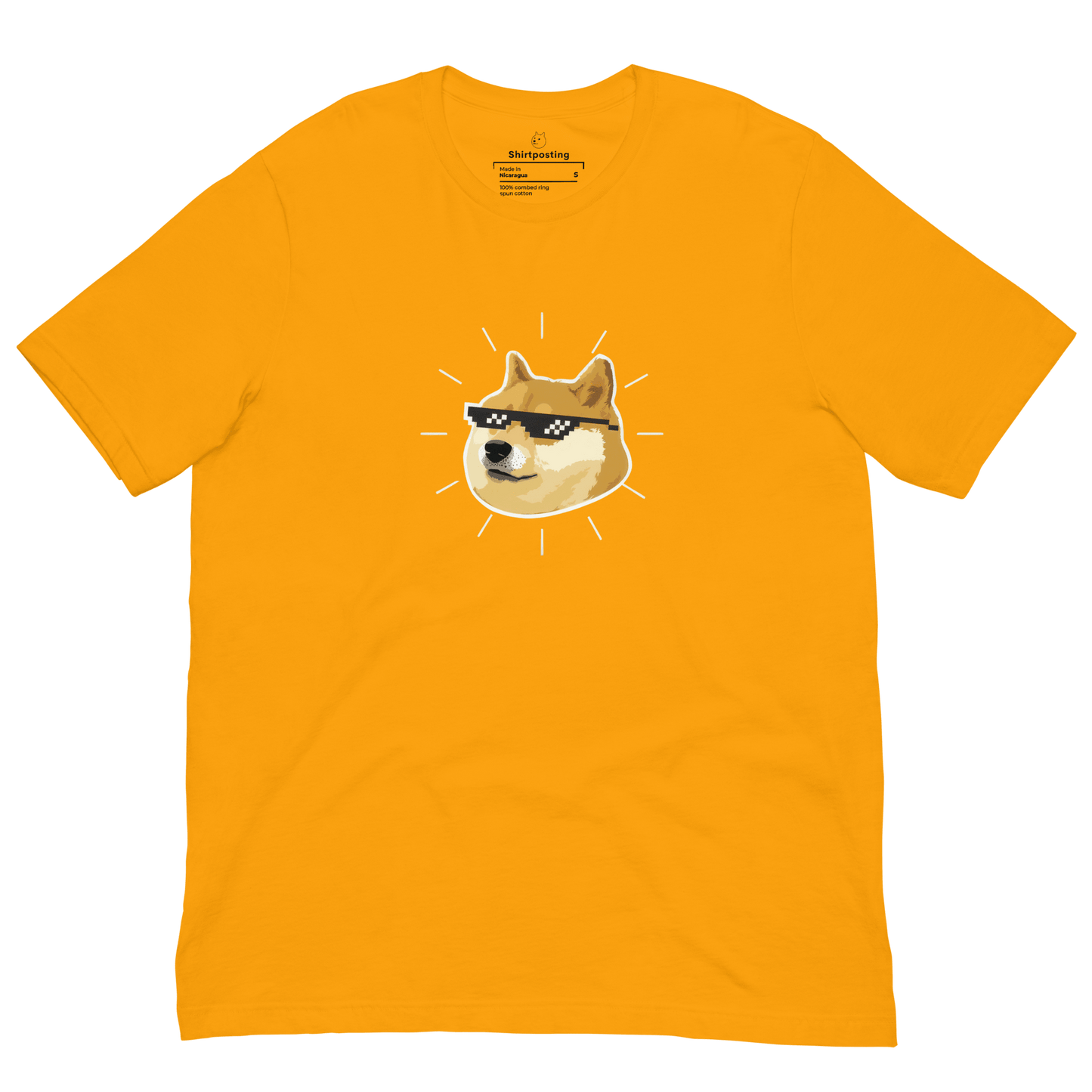 Doge Classic T-Shirt Meme - Gold | Shirtposting