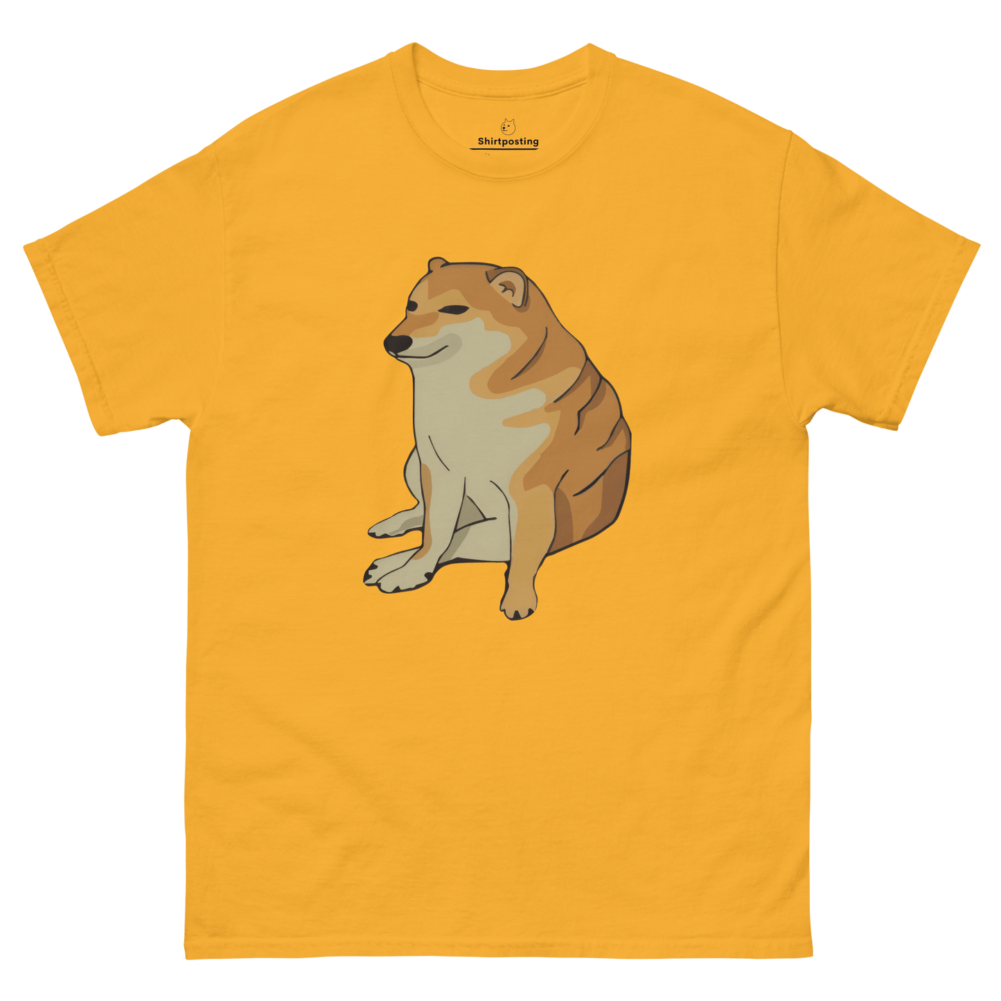 Doge Classic T-Shirt Meme - Gold | Shirtposting