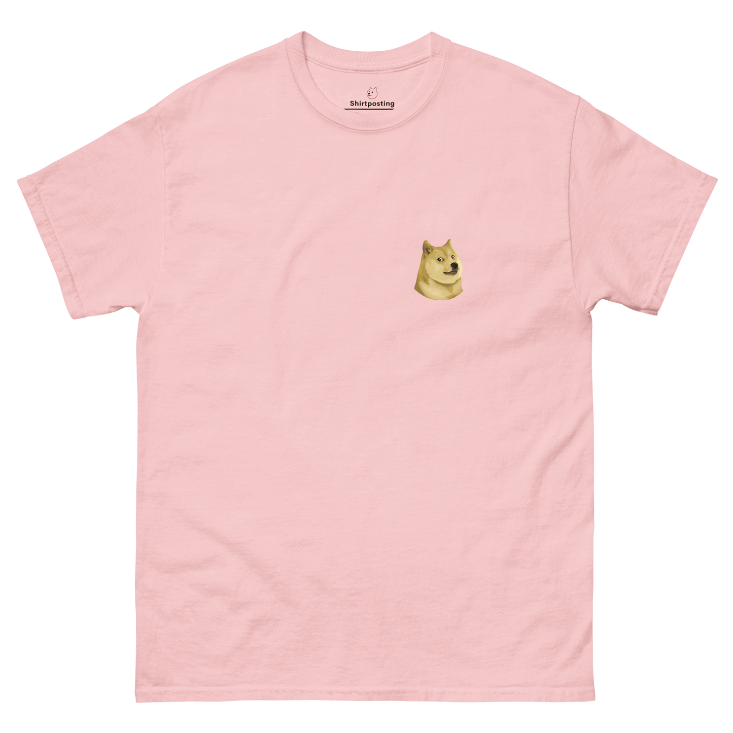 Doge Classic T-Shirt Meme - Light Pink | Shirtposting