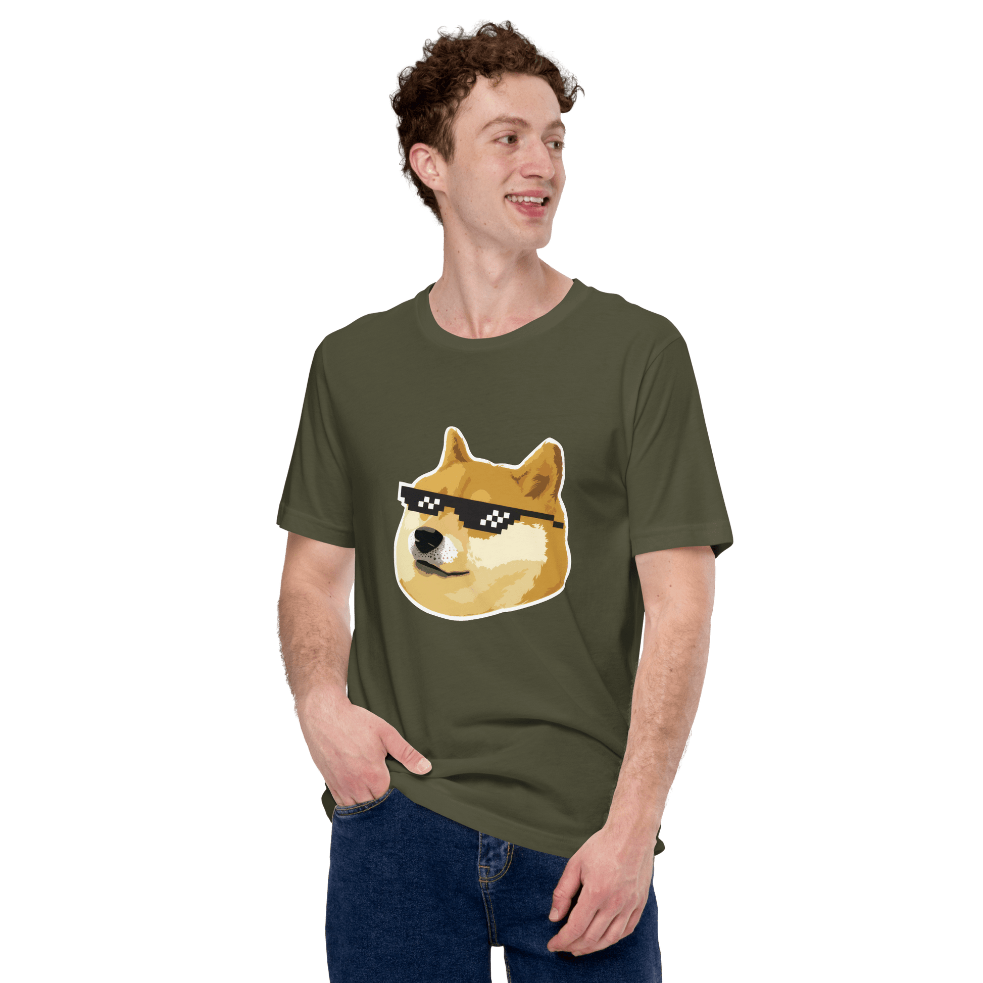 Doge Classic T-Shirt Meme - Military Green | Shirtposting