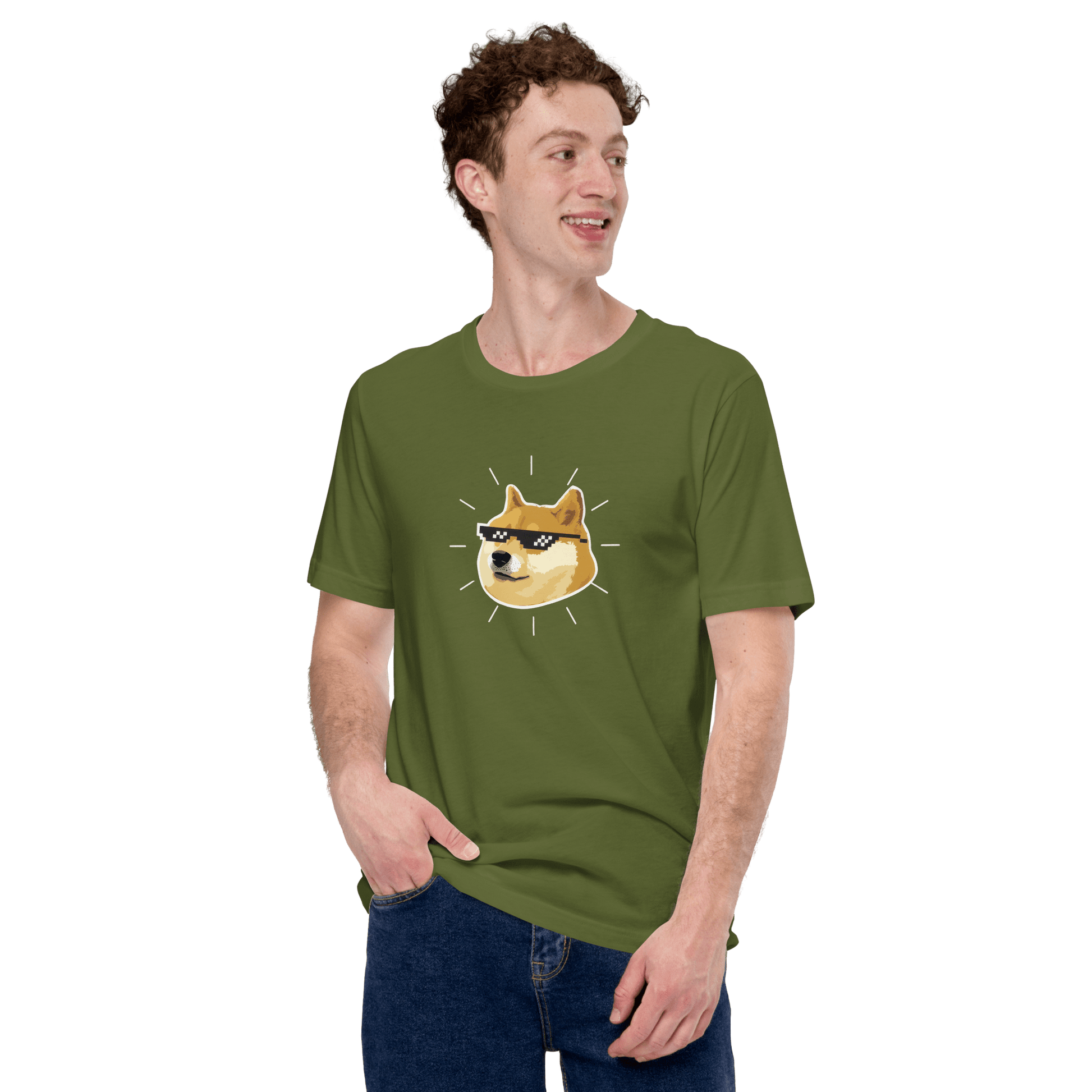 Doge Classic T-Shirt Meme - Military Green | Shirtposting
