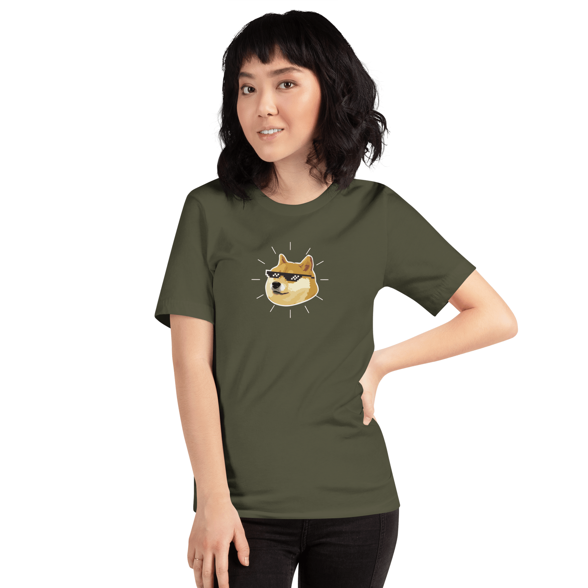 Doge Classic T-Shirt Meme - Military Green | Shirtposting